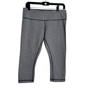 Lululemon Wunder Under Crop Leggings in Gingham EC SZ10